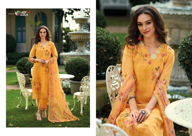 Rubina By Lady Leela Organza Printed Readymade Suits Wholesale Market In Surat